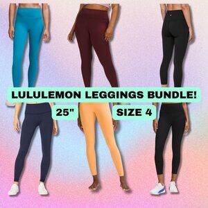 ✨LULULEMON LEGGING BUNDLE SIZE 4! Fast & Free, Align, Wunder Under, Wunder Train